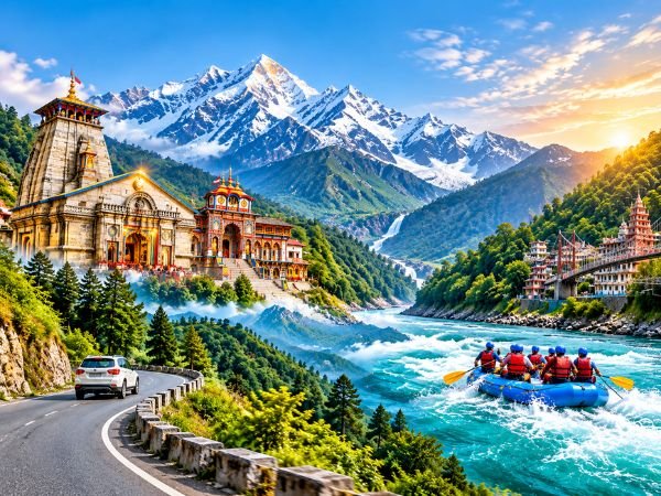 Uttarakhand mountains, temples and nature
